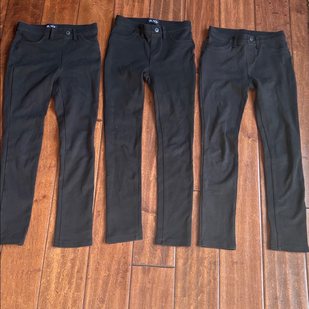 Girls Black Uniform Pants